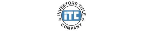 Investors title company - Investors Title Insurance Company has been assigned a Financial Stability Rating® of A” (A Double Prime), Unsurpassed, from Demotech, Inc.* Commercial Real Estate Recommendation: Highly Recommended, the highest recommendation for commercial real estate transactions. 